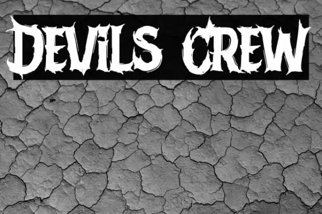Devils Crew Font examples