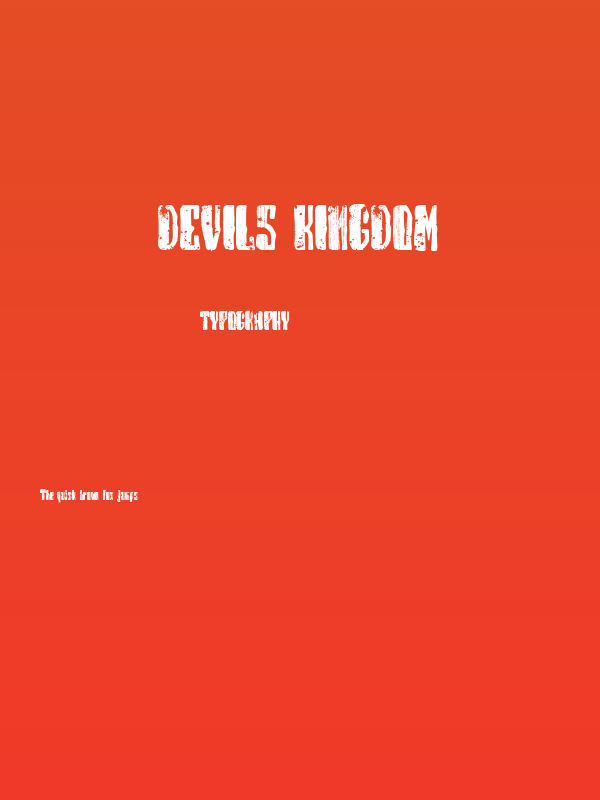 Devils Kingdom Poster