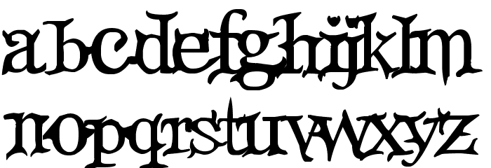 Devil's Snare Font LOWERCASE