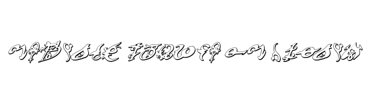 Devil's Tongue 3D Italic  baixar fontes gratis