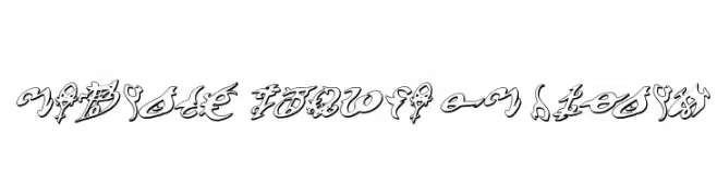 Devil's Tongue 3D Italic  Fuentes Gratis Descargar