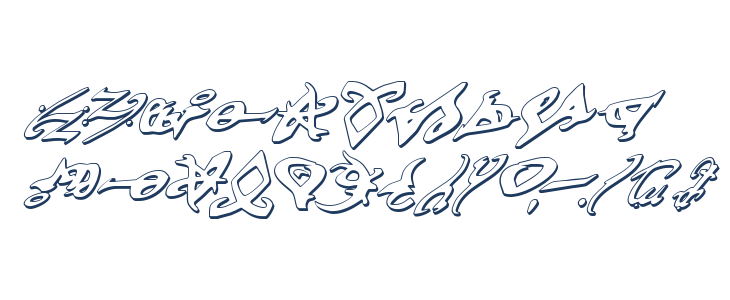 Devil's Tongue 3D Italic Other Characters