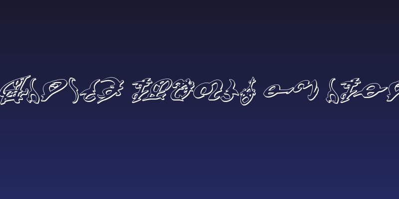 Devil's Tongue 3D Italic Social Header