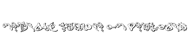 Devil's Tongue 3D Leftalic  フリーフォントのダウンロード