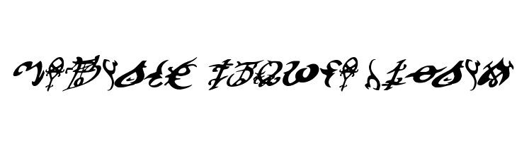Devil's Tongue Italic  フリーフォントのダウンロード