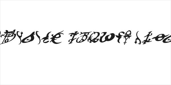 Devil's Tongue Italic Logo