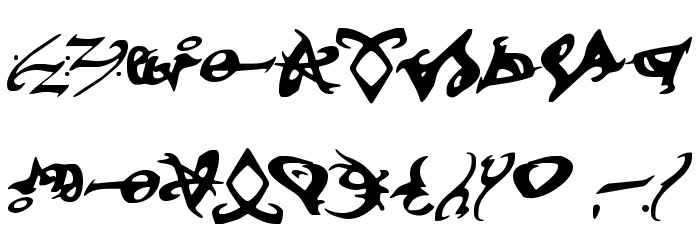 Devil's Tongue Font OTHER CHARS