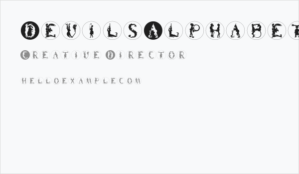 DevilsAlphabets Business Card