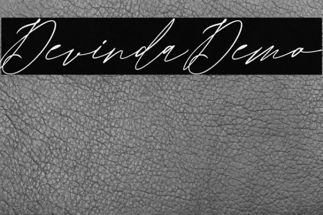 DevindaDemo Font examples