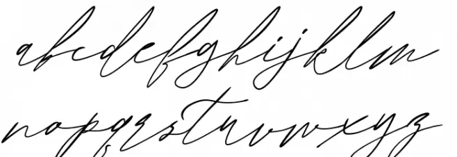DevindaDemo Schriftart Kleinbuchstaben