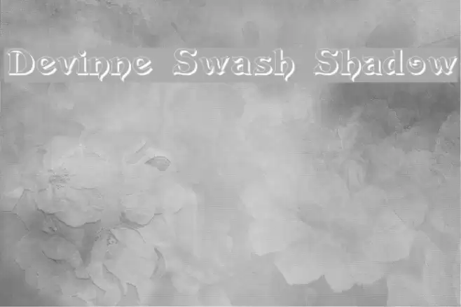 Devinne Swash Shadow Font examples