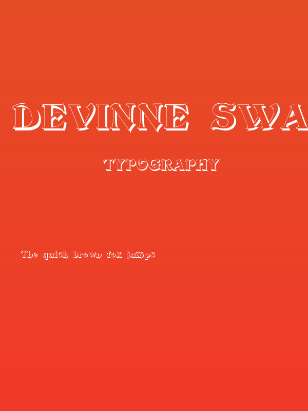 Devinne Swash Shadow Poster