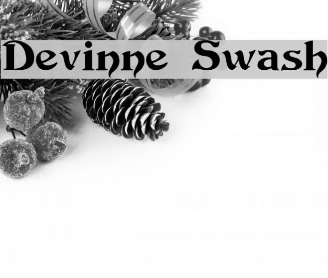 Devinne Swash Font examples