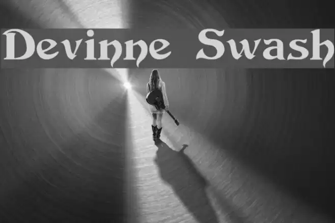 Devinne Swash Font examples