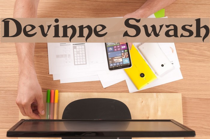 Devinne Swash Font examples