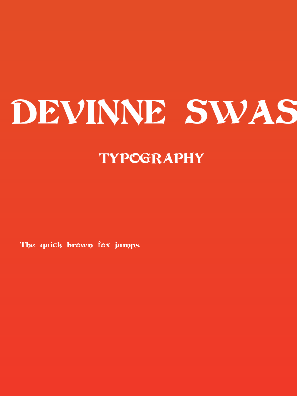 Devinne Swash Poster