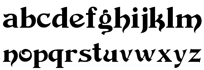 Devinne Swash Font LOWERCASE