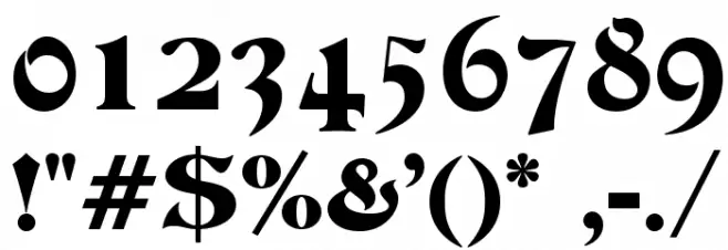 DevinneOpti-Ornamented Font OTHER CHARS