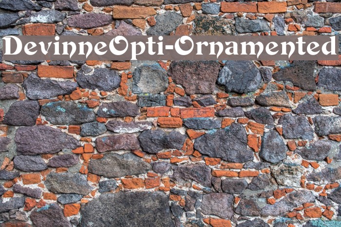 DevinneOpti-Ornamented Font examples