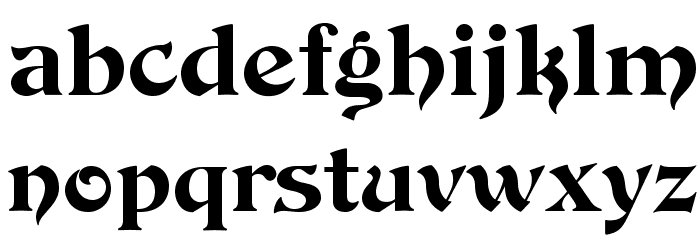 DevinneOpti-Ornamented Font LOWERCASE