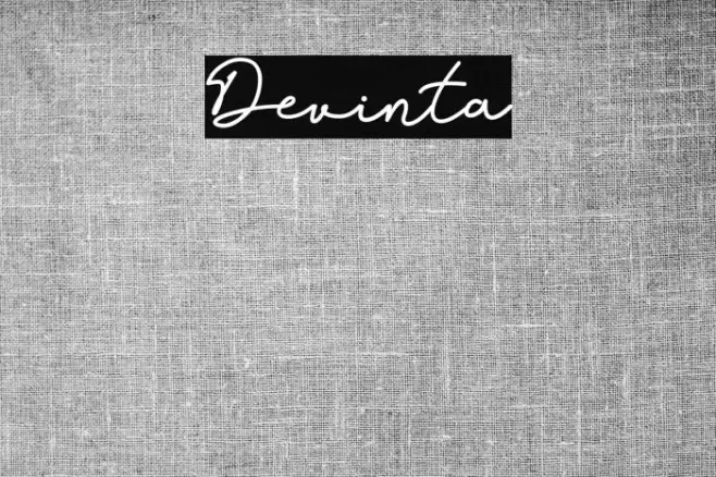 Devinta Font examples