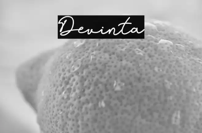 Devinta Font examples