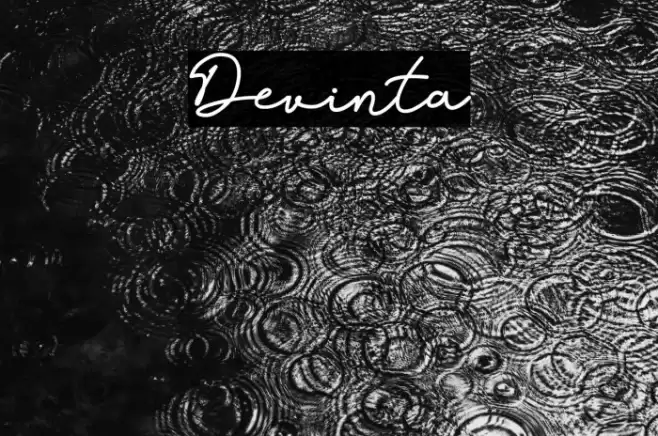 Devinta Font examples
