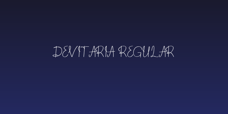Devitaria Regular Social Header