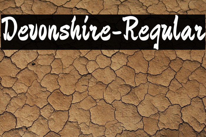 Devonshire-Regular Font examples