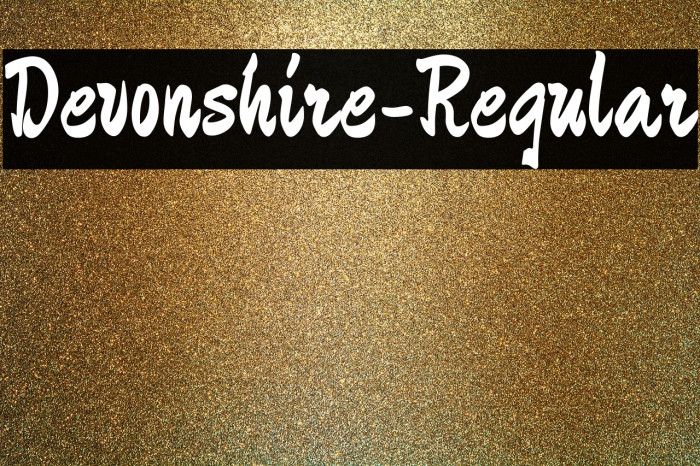 Devonshire-Regular Font examples