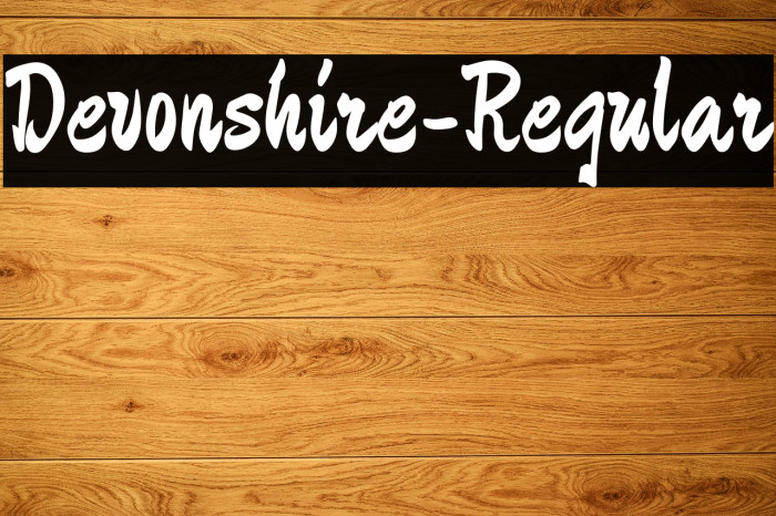 Devonshire-Regular Font examples