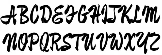 Devonshire-Regular 字体 大写