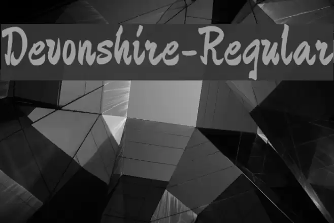 Devonshire-Regular Font examples