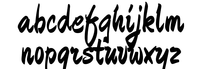Devonshire-Regular Font LOWERCASE