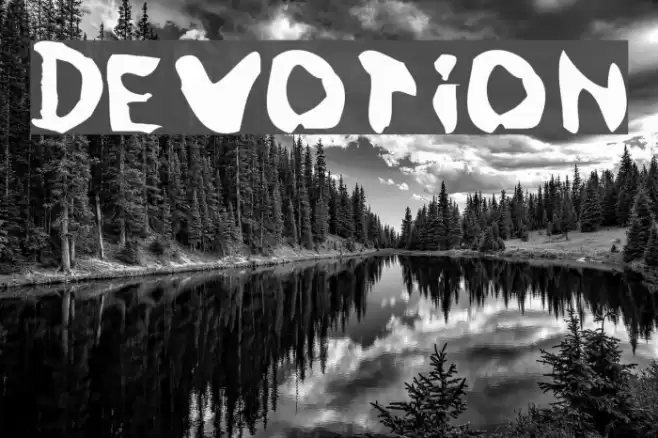 Devotion Font examples