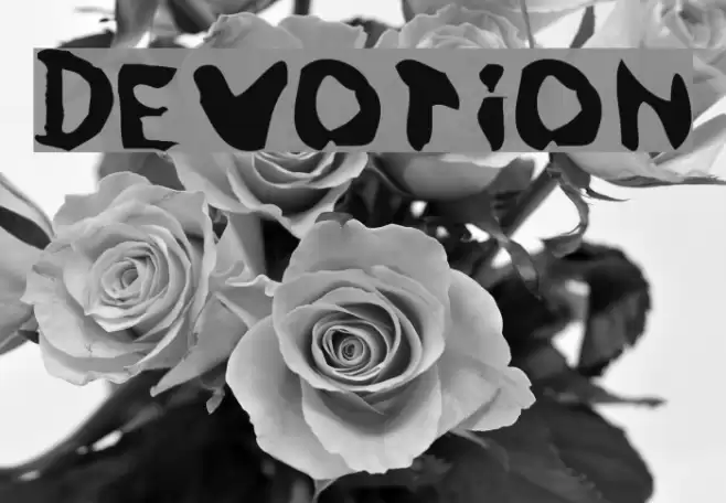 Devotion Font examples