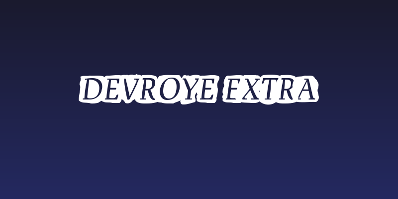 Devroye Extra Social Header