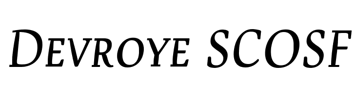 Devroye SCOSF Font