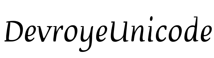Devroye Unicode Font