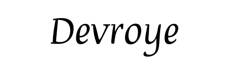 Devroye Font