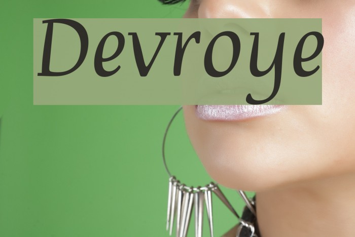 Devroye Font examples