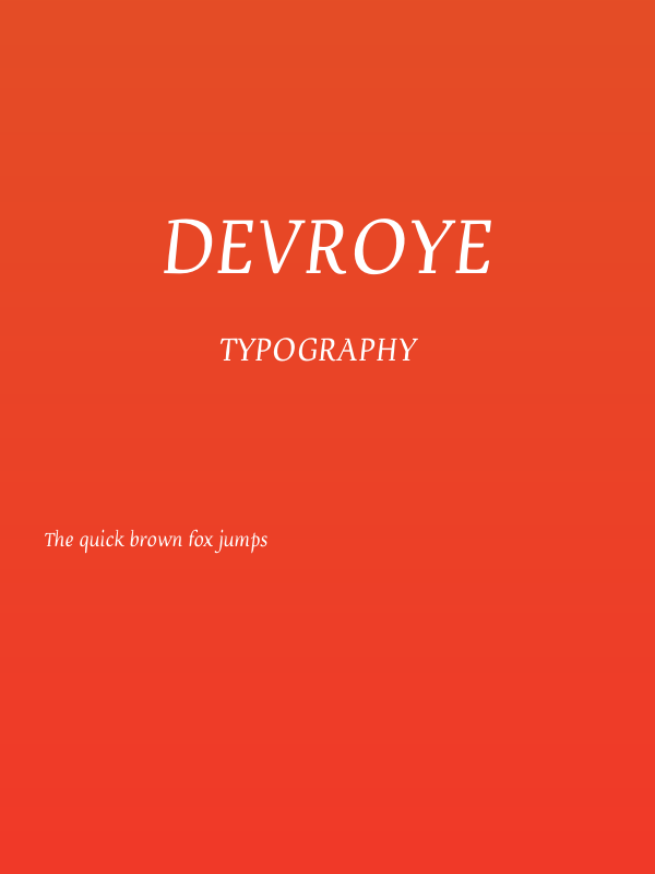Devroye Poster