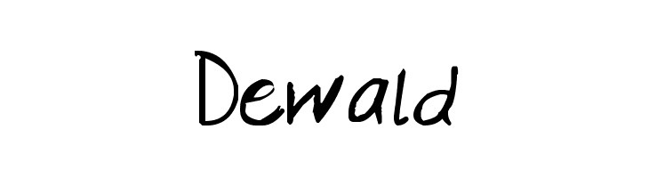 Dewald  Frei Schriftart Herunterladen