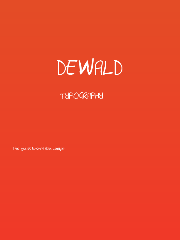 Dewald Poster