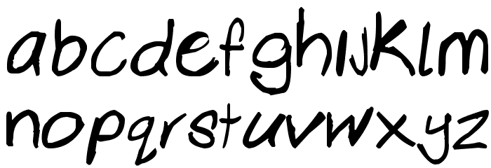 Dewald Font LOWERCASE