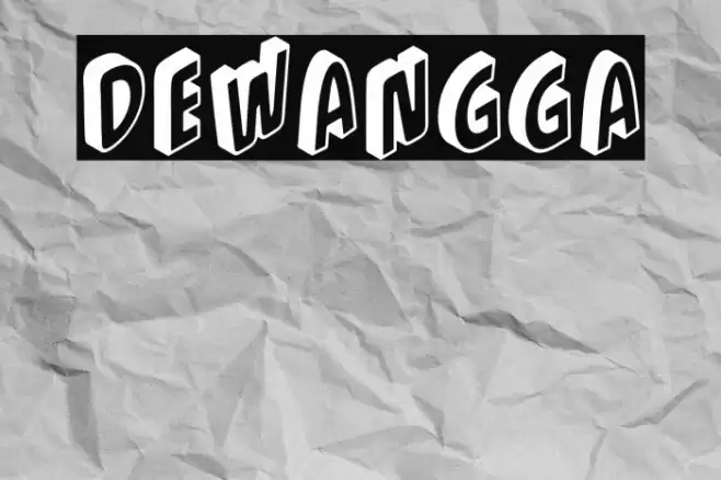 Dewangga フォント examples