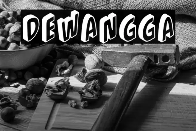 Dewangga フォント examples
