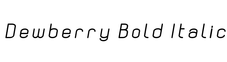 Dewberry Bold Italic  font caratteri gratis