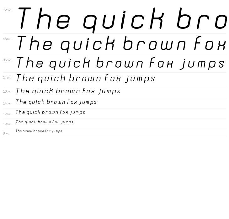 Dewberry Bold Italic Waterfall