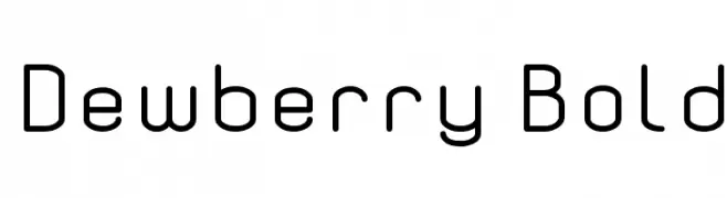 Dewberry Bold  baixar fontes gratis